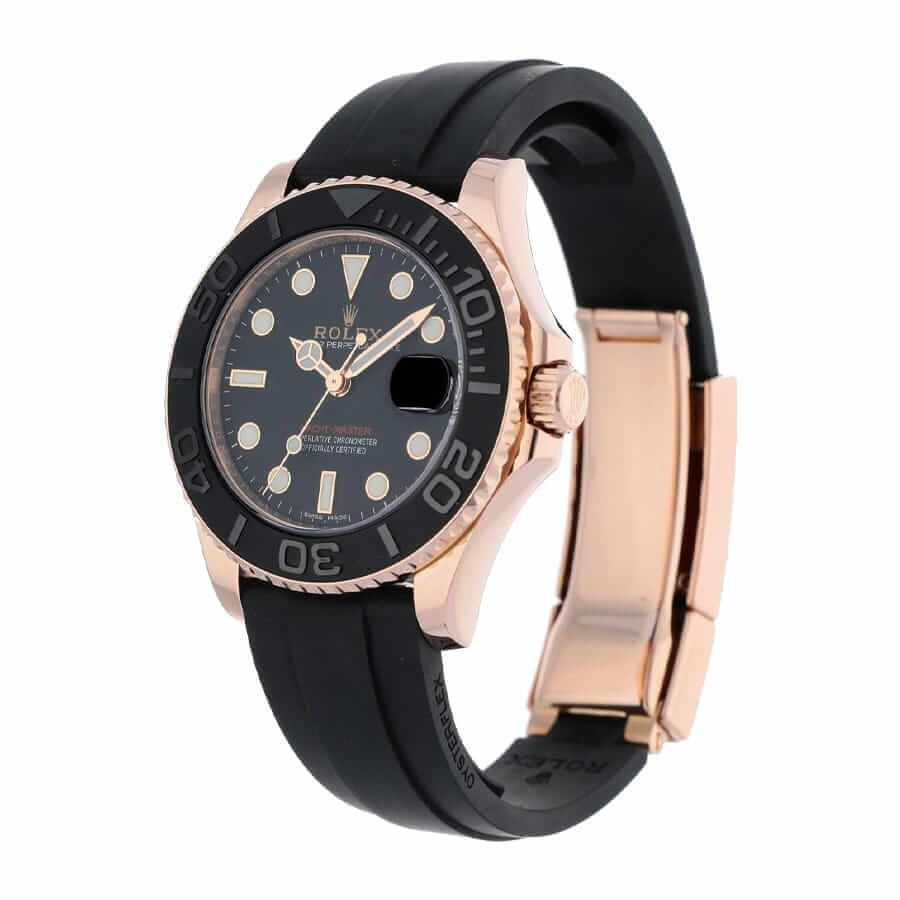 rolex-yacht-master-40-116695sats-rose-gold-automatic-rubber-black-dial-replica Rolex Yacht-Master 116655 Supreme Replica Edition - Image 1